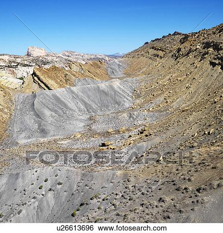 Stock Photograph - Rocky landscape in desert of Cottonwood Canyon, Utah.. Fotosearch