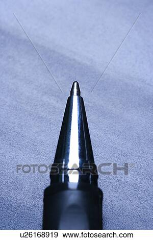 Blue tone close-up of pen tip View Large Photo Image Stock Photo - Blue tone close-up of pen tip. Fotosearch