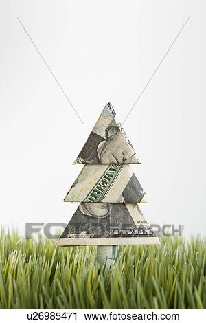 Studio shot of origami tree made from a twenty dollar bill placed in grass View Large Photo Image Stock Image - Studio shot of origami tree made from a twenty dollar bill placed in grass. Fotosearch