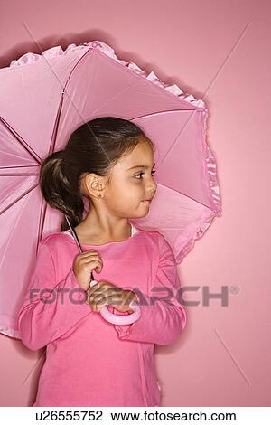 Female Hispanic girl with umbrella. View Large Photo Image Stock Image - Female Hispanic girl with umbrella.. Fotosearch