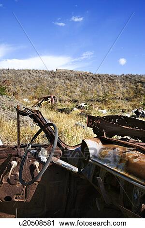 Driver's wheel of old abandoned and rusted car in field View Large Photo Image Stock Image - Driver's wheel of old abandoned and rusted car in field. Fotosearch