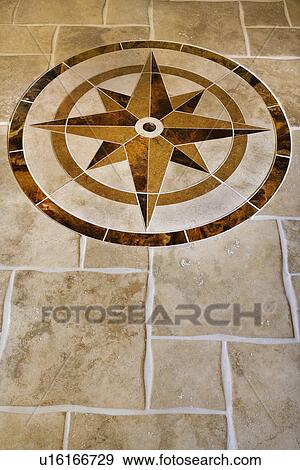 Marble floor with star shape in affluent home View Large Photo Image Stock Photo - Marble floor with star shape in affluent home. Fotosearch