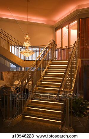 Stock Image - Staircase in fancy building. Fotosearch