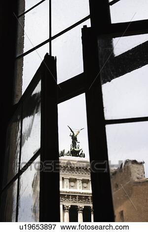 Stock Photo - View from window in Rome, Italy.. Fotosearch
