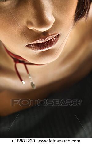Close up portrait of young Caucasian woman. View Large Photo Image Stock Image - Close up portrait of young Caucasian woman.. Fotosearch
