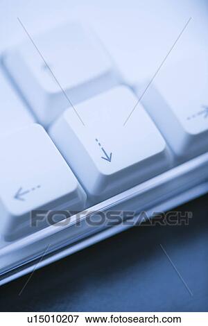 Stock Photo - Close up of arrow keys on computer keyboard. Fotosearch