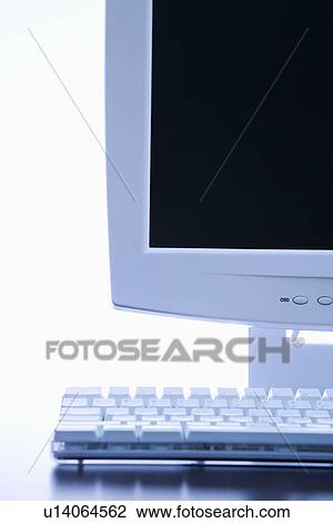 Computer monitor and keyboard View Large Photo Image Stock Image - Computer monitor and keyboard. Fotosearch