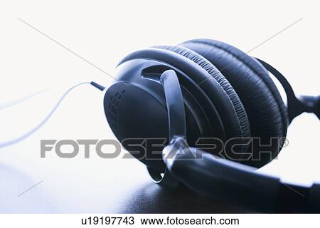 Still life of audio headphones. View Large Photo Image Stock Image - Still life of audio headphones.. Fotosearch