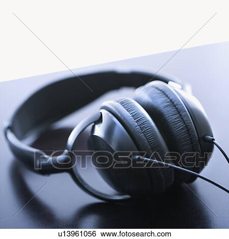 Stock Photograph - Still life of audio headphones. Fotosearch