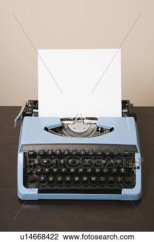 Blank sheet of paper in an old fashioned typewriter View Large Photo Image Stock Image - Blank sheet of paper in an old fashioned typewriter. Fotosearch