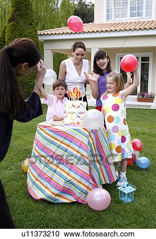 Children's outdoor party View Large Photo Image Stock Image - Children's outdoor party. Fotosearch