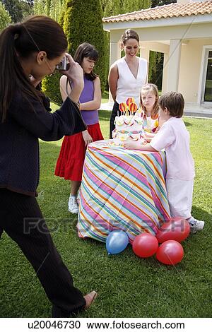 Children's outdoor party View Large Photo Image Stock Image - Children's outdoor party. Fotosearch