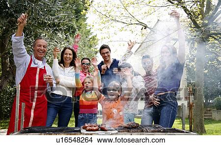 Family barbecue View Large Photo Image Picture - Family barbecue. Fotosearch