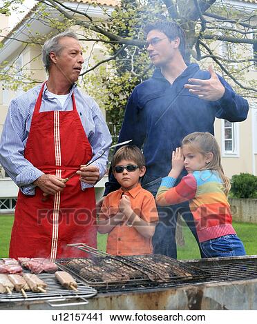 Family barbecue View Large Photo Image Stock Image - Family barbecue. Fotosearch