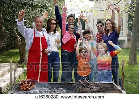 Family barbecue View Large Photo Image Stock Image - Family barbecue. Fotosearch