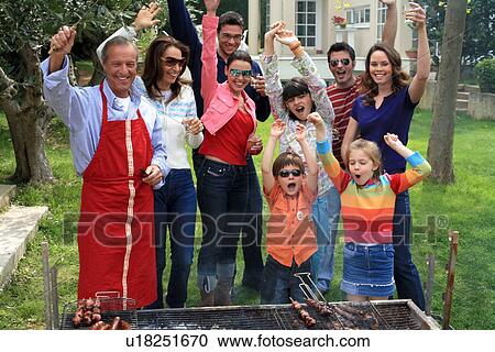 Family barbecue View Large Photo Image Stock Image - Family barbecue. Fotosearch