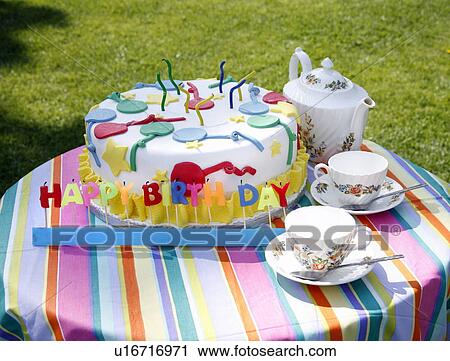 Stock Image - Party cake. Fotosearch