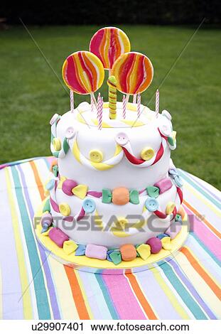 Stock Image - Party cake. Fotosearch