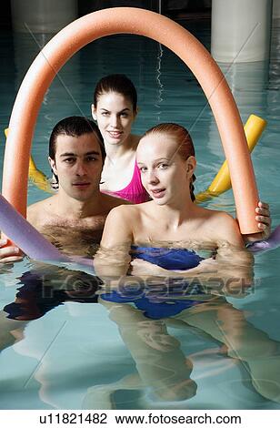 People exercising in a spa pool View Large Photo Image Stock Image - People exercising in a spa pool. Fotosearch