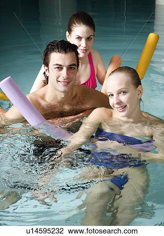 People exercising in a spa pool View Large Photo Image Stock Image - People exercising in a spa pool. Fotosearch