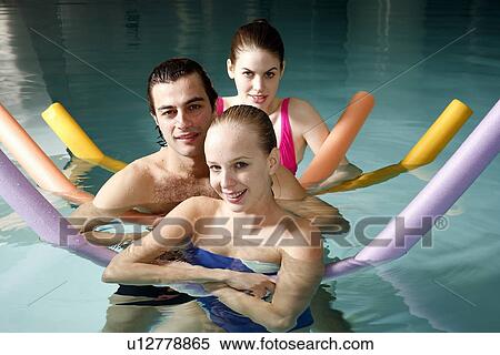 People exercising in a spa pool View Large Photo Image Stock Photography - People exercising in a spa pool. Fotosearch