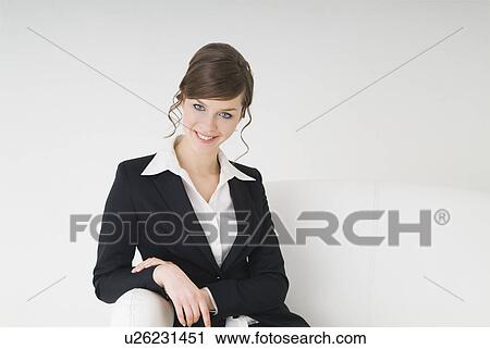 Portrait of young businesswoman View Large Photo Image Stock Image - Portrait of young businesswoman. Fotosearch