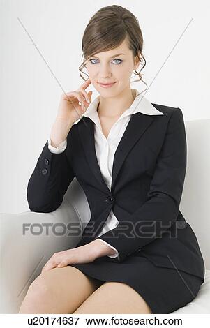 Portrait of young businesswoman View Large Photo Image Stock Photo - Portrait of young businesswoman. Fotosearch