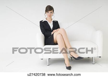 Stock Photo - Portrait of young businesswoman. Fotosearch