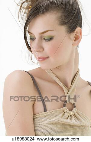 Picture - Portrait of young woman. Fotosearch