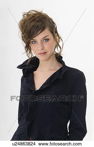 Picture - Portrait of young woman. Fotosearch