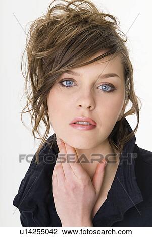 Portrait of young woman View Large Photo Image Stock Image - Portrait of young woman. Fotosearch