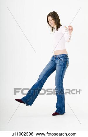 Stock Photograph - Portrait of young woman. Fotosearch