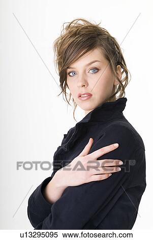 Portrait of young woman View Large Photo Image Stock Photography - Portrait of young woman. Fotosearch