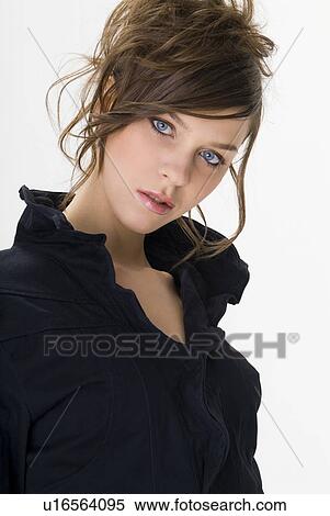 Portrait of young woman View Large Photo Image Stock Photography - Portrait of young woman. Fotosearch