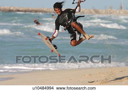 dubai, kite, surf, jumeirah, action, sports View Large Photo Image Picture - dubai, kite, surf, jumeirah, action, sports. Fotosearch
