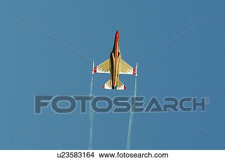 jet, fighter, airplane, army, clear, blue, sky View Large Photo Image Picture - jet, fighter, airplane, army, clear, blue, sky. Fotosearch