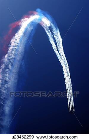 Stock Photo - airplane, dubai, airshow, show, air, arabic. Fotosearch