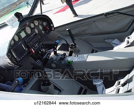 Picture - inside, airplane, airshow, dubai. Fotosearch