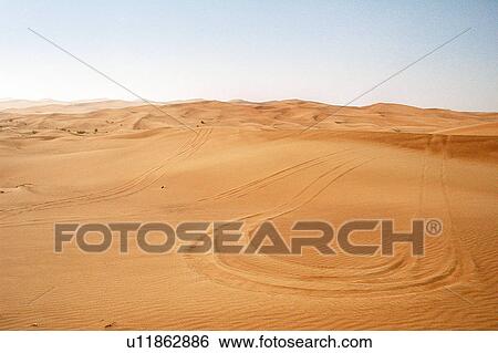 Stock Photograph - dubai, desert, dune, sand, 4x4, four, wheel. Fotosearch