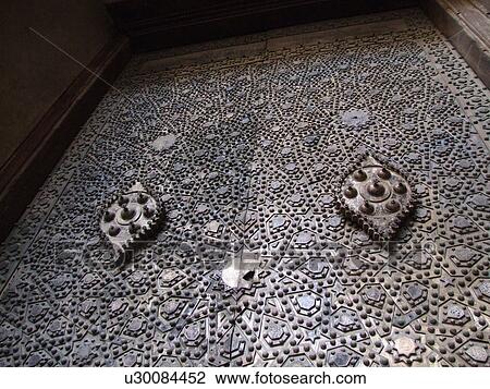 Stock Image - Egypt, Cairo, Islamic, Architect, Sultan, Hassan, Mosque. Fotosearch