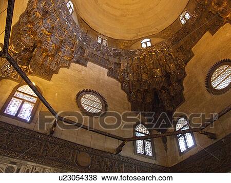 Stock Photo - Egypt, Cairo, Islamic, Architect, Sultan, Hassan, Mosque. Fotosearch