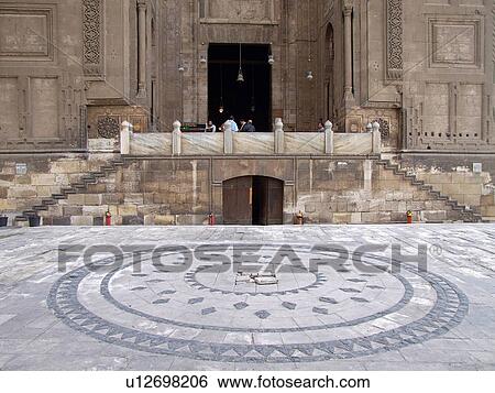 Stock Photograph - Egypt, Cairo, Islamic, Architect, Sultan, Hassan, Mosque. Fotosearch