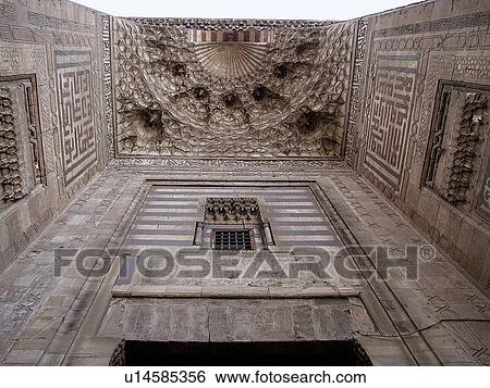 Stock Photograph - Egypt, Cairo, Islamic, Architect, Sultan, Hassan, Mosque. Fotosearch