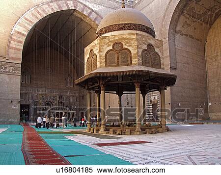 Stock Photography - Egypt, Cairo, Islamic, Architect, Sultan, Hassan, Mosque. Fotosearch