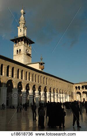 Stock Photograph - Syria, Damascus, Ommeyade, mosque. Fotosearch