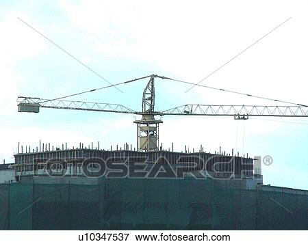 Stock Photo - crane, industry, construction. Fotosearch