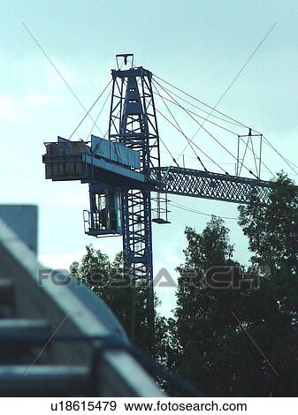 Stock Photo - crane, industry, construction. Fotosearch
