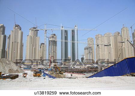 dubai, arina, construction, dubai, UAE View Large Photo Image Stock Photo - dubai, arina, construction, dubai, UAE. Fotosearch