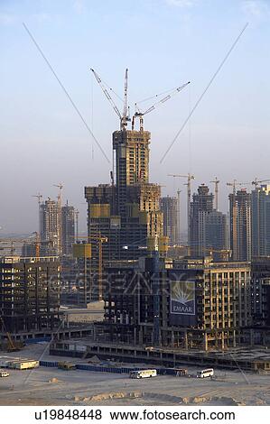 dubai, burj, dubai, construction, 2006, juin, july View Large Photo Image Stock Photo - dubai, burj, dubai, construction, 2006, juin, july. Fotosearch