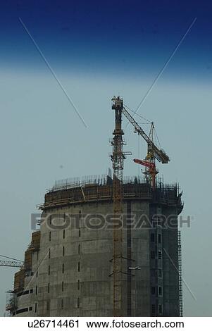dubai, construction, etisalat, building, tower View Large Photo Image Stock Image - dubai, construction, etisalat, building, tower. Fotosearch